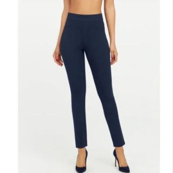 Spanx The Perfect Pant Ankle 4-Pocket in Navy Size M/L - Picture 2 of 13